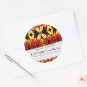 Rond Sticker à plaques Royal Suite (Enveloppe)