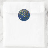 Rond Sticker à points Confetti Faux Gold Foil (Sac)