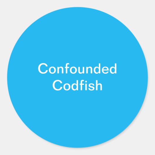 Rond Sticker à poisson-codé (Devant)