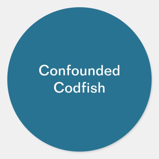 Rond Sticker à poisson-codé (Devant)