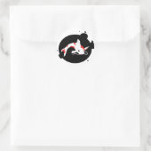 Rond Sticker à poisson mort blanc (Sac)