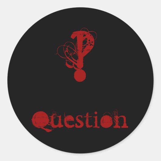 Rond Sticker à questions (Devant)