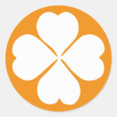 Rond Sticker à saveur de trèfle (Devant)