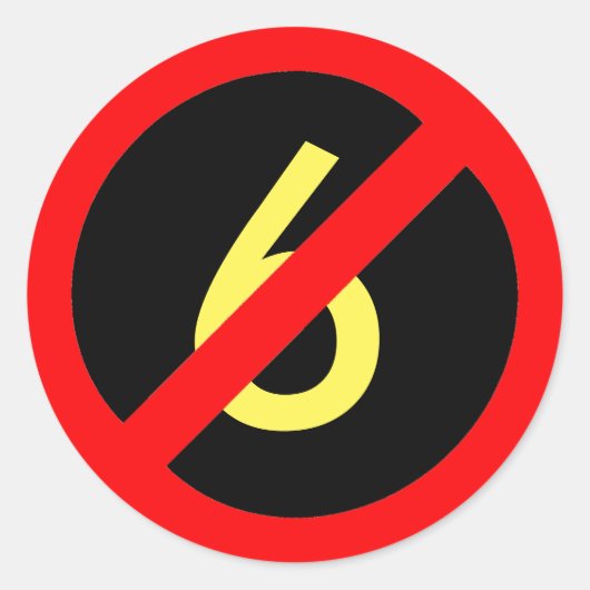 Rond Sticker à six cercles rouges Jaune pour tous (Devant)