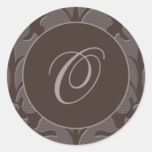 Rond Sticker à tapisserie Brown (Devant)