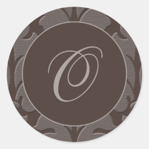 Rond Sticker à tapisserie Brown