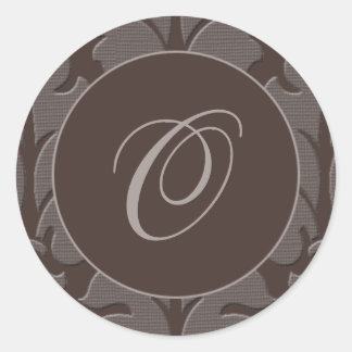 Rond Sticker à tapisserie Brown