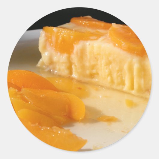 Rond Sticker à tarte de pêche (Devant)