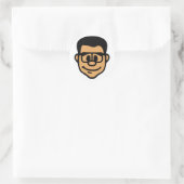 Rond Sticker à tête Lockergnome (Sac)