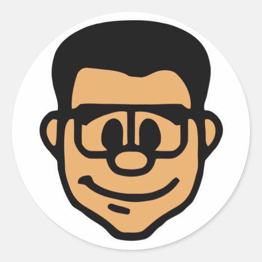 Rond Sticker à tête Lockergnome (Devant)