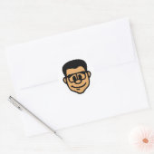 Rond Sticker à tête Lockergnome (Enveloppe)