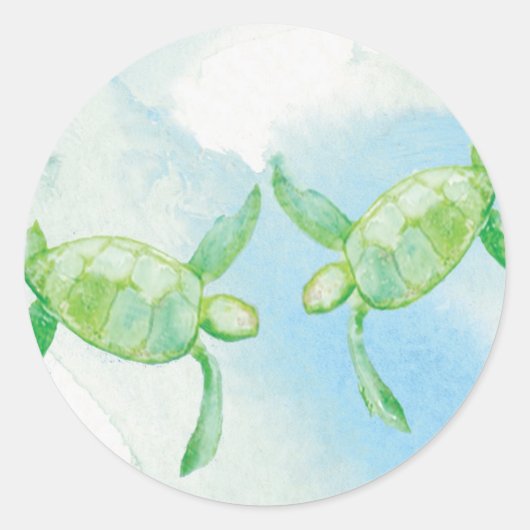 Rond Sticker à tortue Honu (Devant)