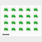 Rond Sticker à tortue mûre (Feuille)