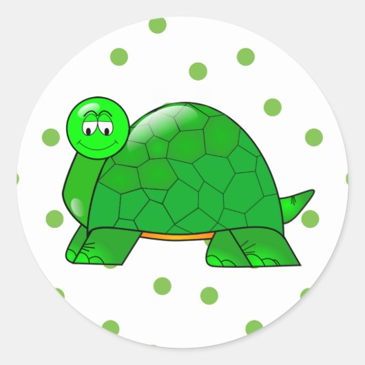 Rond Sticker à tortue mûre (Devant)