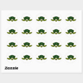 Rond Sticker à tortue verte (Feuille)