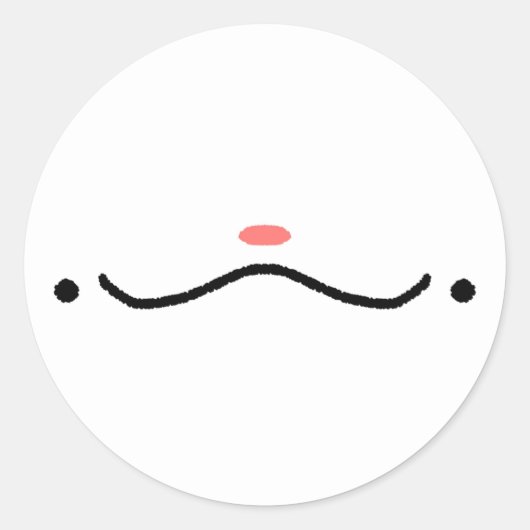 Rond Sticker à visage mou (Devant)