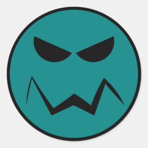 Rond Sticker à visage moyen