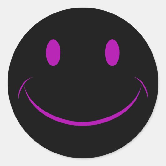 Rond Sticker à visage noir (Devant)