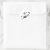 Rond Sticker à vol de porcs (Sac)