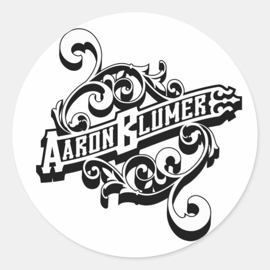 Rond Sticker Aaron Blumer (Devant)