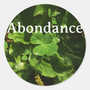Rond Sticker Abondance