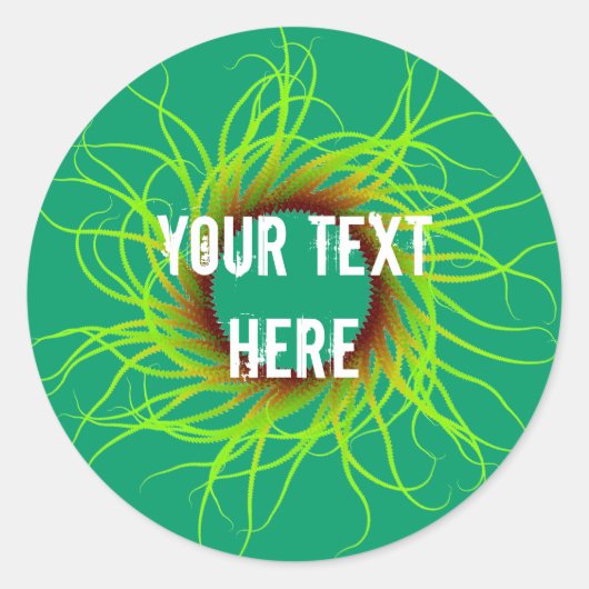 Rond Sticker Abstrait (Devant)