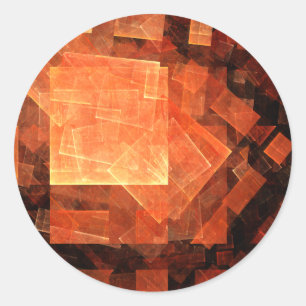 Rond Sticker Abstrait Arrondi Lumière