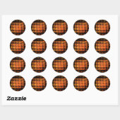 Rond Sticker Abstrait Art Round Mur (Feuille)
