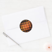 Rond Sticker Abstrait Art Round Mur (Enveloppe)