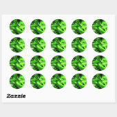 Rond Sticker Abstrait Gamma Radiation (Feuille)