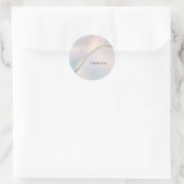 Rond Sticker Abstrait Iridescente moderne (Sac)