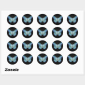 Rond Sticker Abstrait Moth (Feuille)
