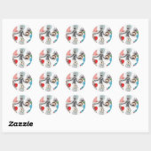 Rond sticker adesivo halloween (Feuille)