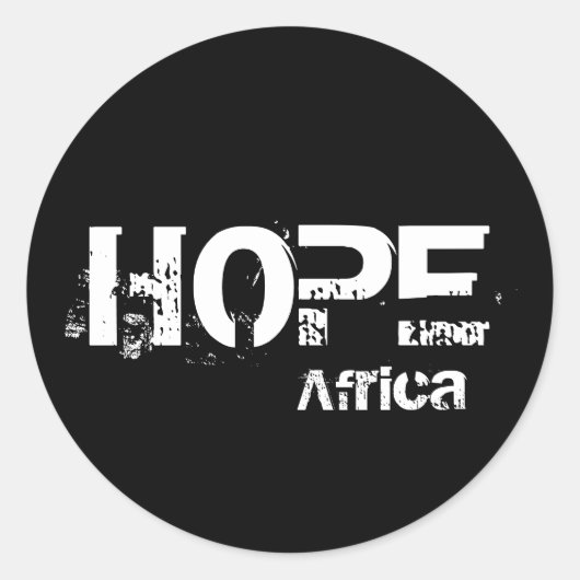 Rond Sticker Africa Hope (Devant)