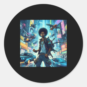 Rond Sticker Afro Revolution #5