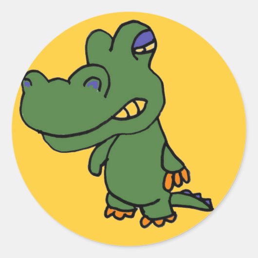 Rond Sticker AG-Alligator (Devant)