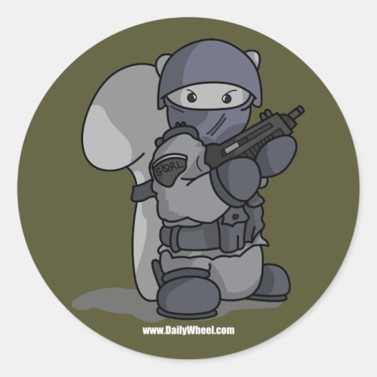Rond Sticker agent SQRL (Devant)