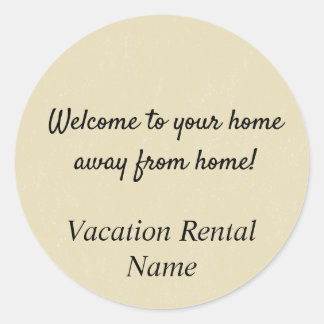 Rond Sticker Airbnb / Sticker de location de vacances