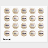 Rond Sticker Alex Baseball / Sceau (Feuille)