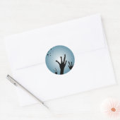 Rond Sticker Alien - Science Fiction (Enveloppe)