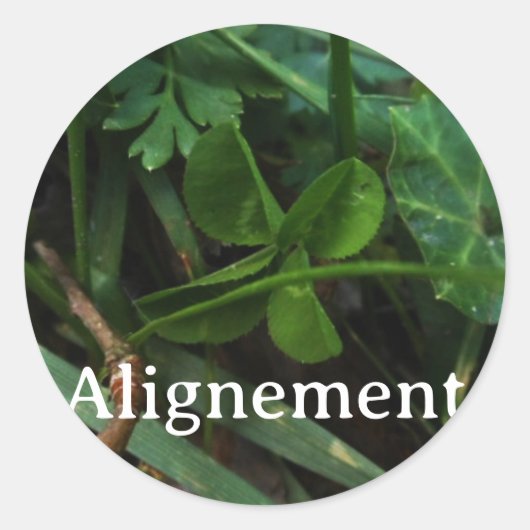 Rond Sticker 'Alignement' (Devant)