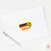 Rond Sticker Allemagne de football (Enveloppe)