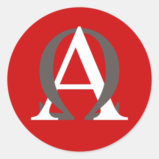 Rond Sticker Alpha et Omega (Devant)