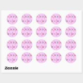 Rond Sticker Alphabet (Feuille)