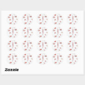 Rond Sticker Alphabet (Feuille)