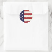 Rond Sticker américain pour drapeau américain Americana (Sac)