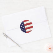 Rond Sticker américain pour drapeau américain Americana (Enveloppe)