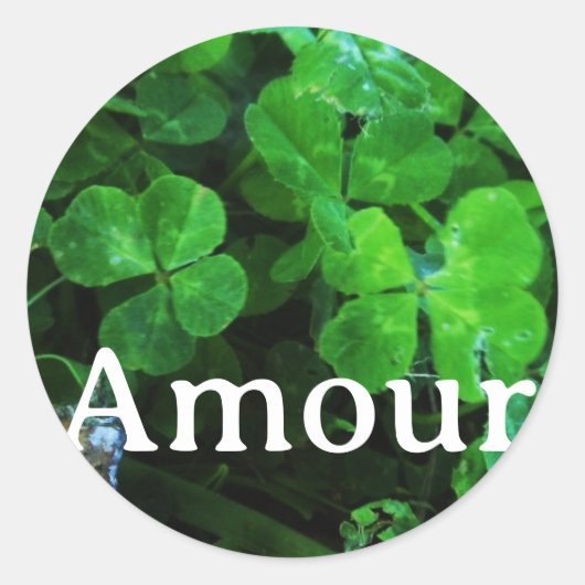 Rond Sticker 'Amour' (Devant)