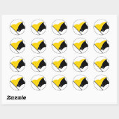 Rond Sticker Anarcho Capitalism (Feuille)