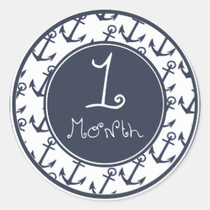 Rond Sticker Ancre 1 mois